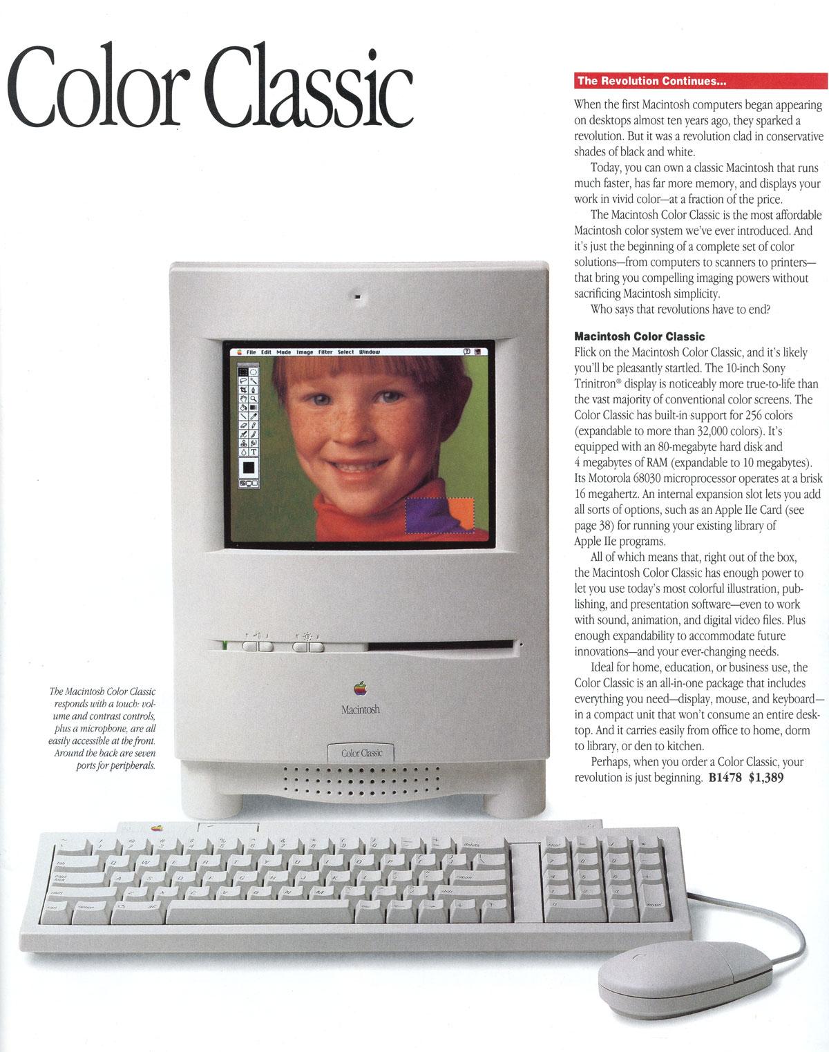 Macintosh color classic ad 1993